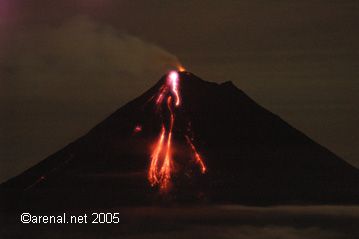 Arenal Volcano Eruption - September, 2005