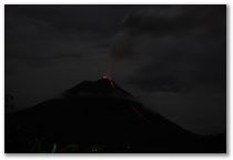 Arenal Volcano Eruption Journal - October 30th, Evening Eruption