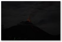 Arenal Volcano Eruption Journal - October 30th, Evening Eruption