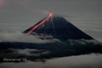 Arenal Volcano Eruption - September, 2005