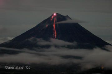 Arenal Volcano Eruption - September, 2005