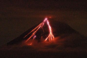 Arenal Volcano Eruption - October, 2005