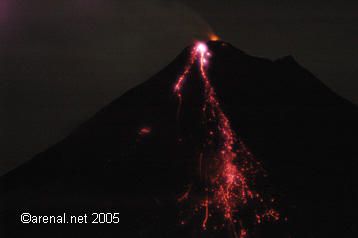 Arenal Volcano Eruption - September, 2005