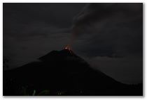 Arenal Volcano Eruption Journal - October 30th, Evening Eruption