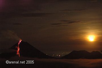 Arenal Volcano Eruption - September, 2005