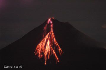 Arenal Volcano Eruption - September, 2005