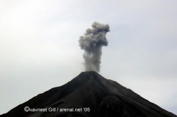 Arenal Volcano Eruption - September, 2005