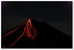 Arenal Volcano July 22, 2007 From The Observatory Lodge