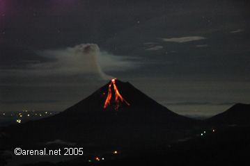 Arenal Volcano Eruption - September, 2005