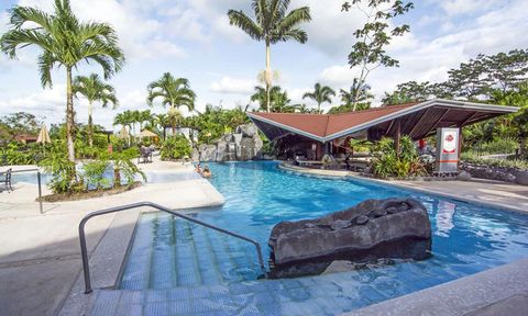 The wheelchair ramp in the pool of Arenal Springs Resort.