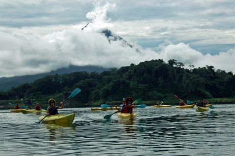 Kayaking Lake Arenal  Arenal Volcano Costa Rica