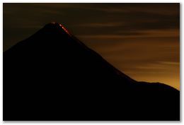 Arenal Volcano Eruption Journal - July 17th, Arenal Lodge View